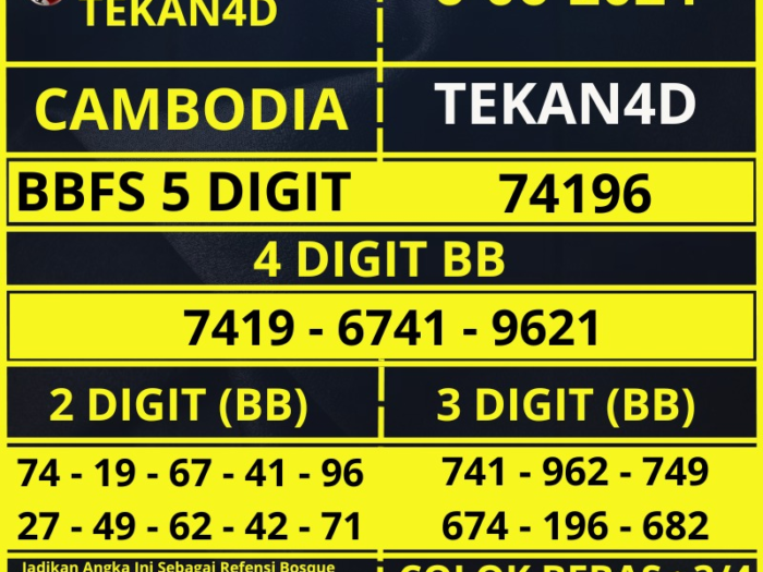 togel cambodia Tekan4d